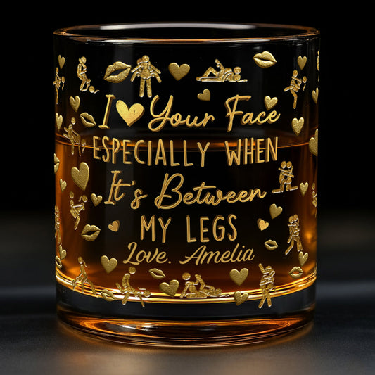 I Love You - Personalized Couple Whiskey Glass