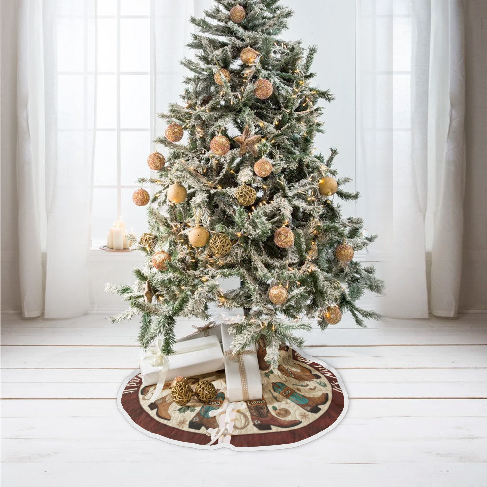 Geschenk für Westernfamilien, Cowboys und Cowgirls – personalisierte Baumdecke