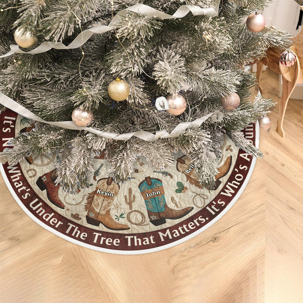 Geschenk für Westernfamilien, Cowboys und Cowgirls – personalisierte Baumdecke