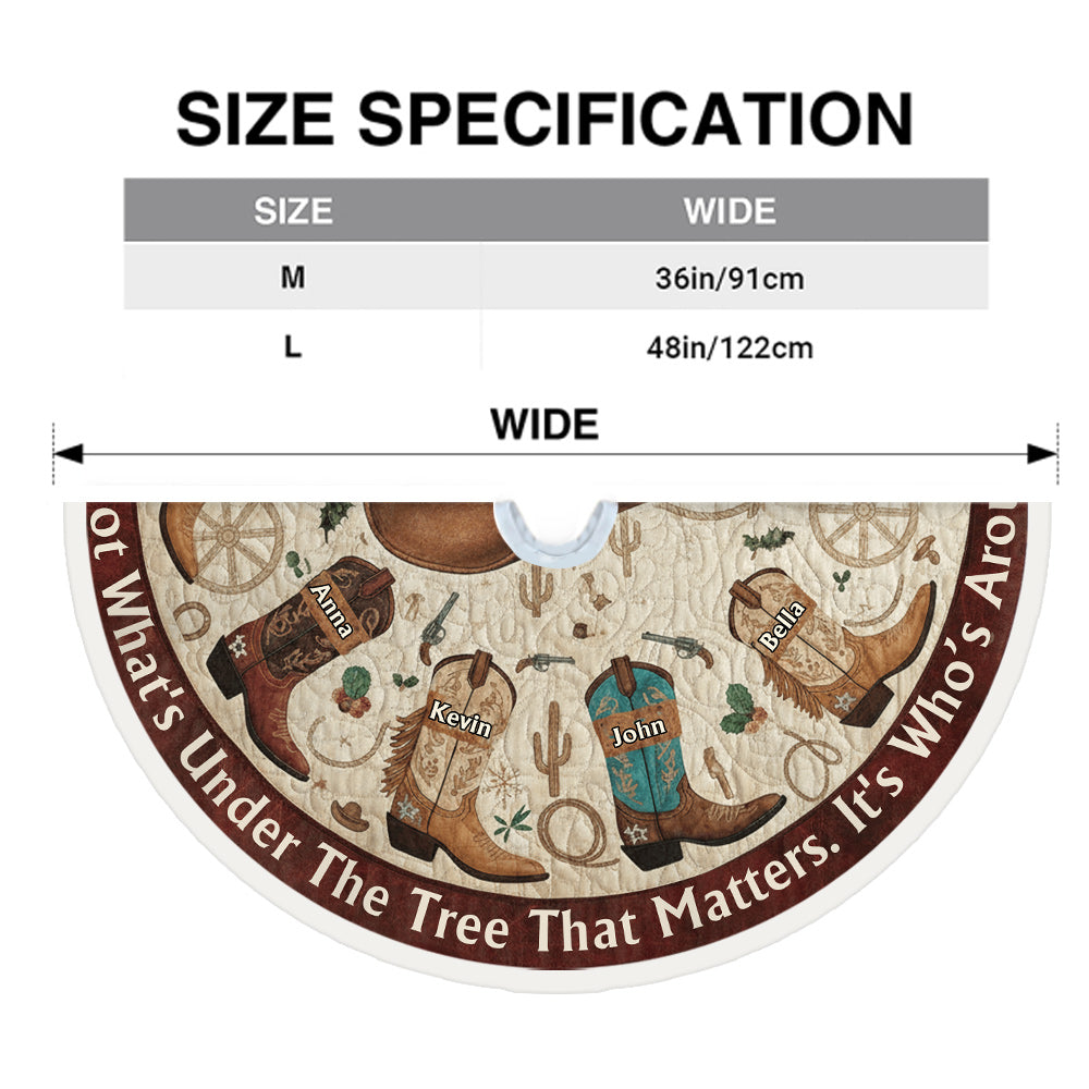 Geschenk für Westernfamilien, Cowboys und Cowgirls – personalisierte Baumdecke