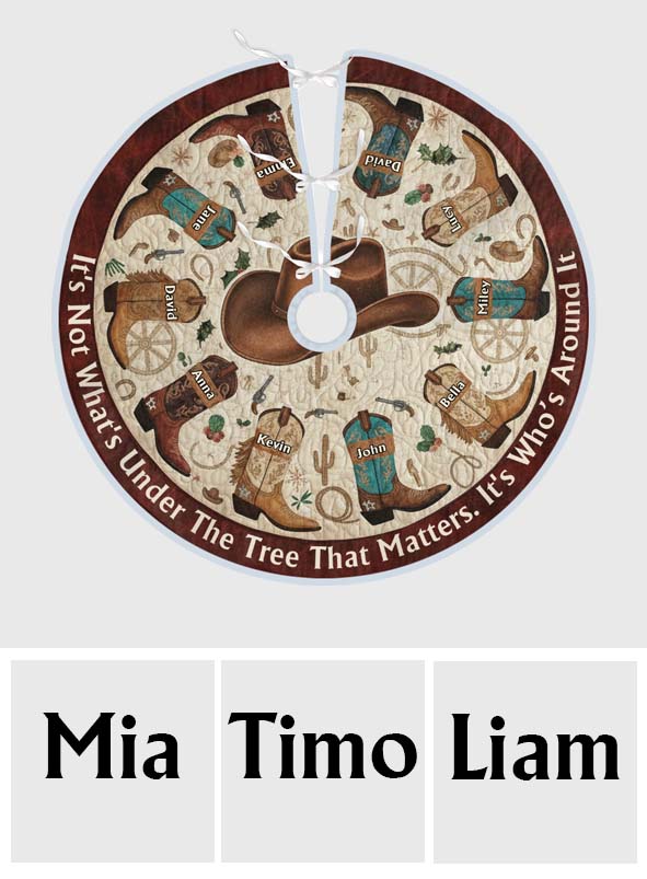 Geschenk für Westernfamilien, Cowboys und Cowgirls – personalisierte Baumdecke