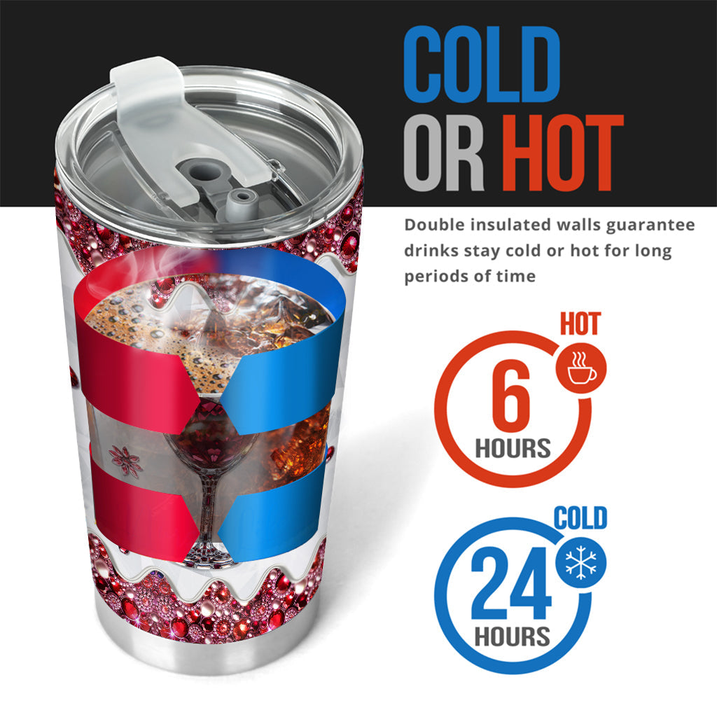 Einfach ein Mädchen, das Wein liebt – personalisierter Weinbecher