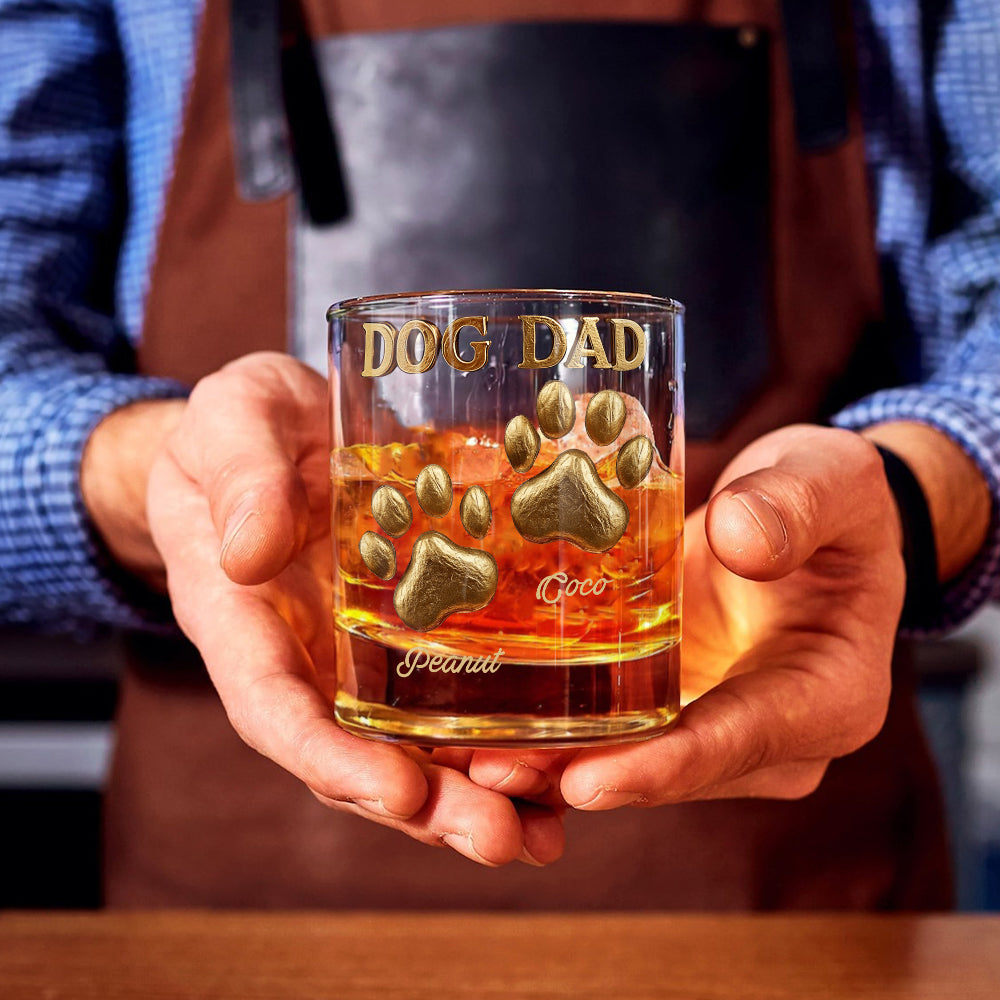 Dog Dad/ Mom.... - Personalized Dog Whiskey Glass