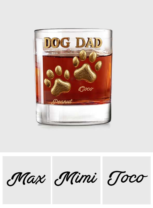 Dog Dad/ Mom.... - Personalized Dog Whiskey Glass