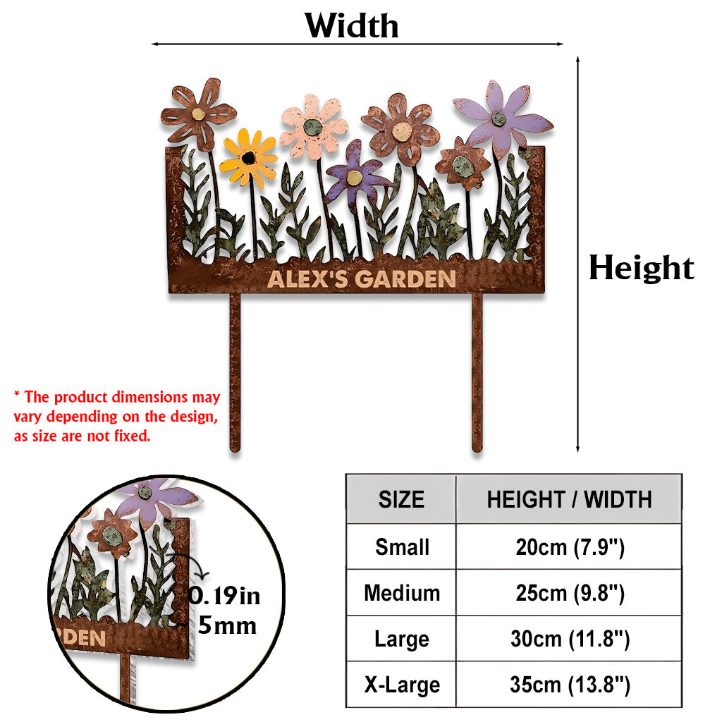 My Garden - Personalized Gardening Acrylic Garden Sign/ Acrylic Plaque Sign