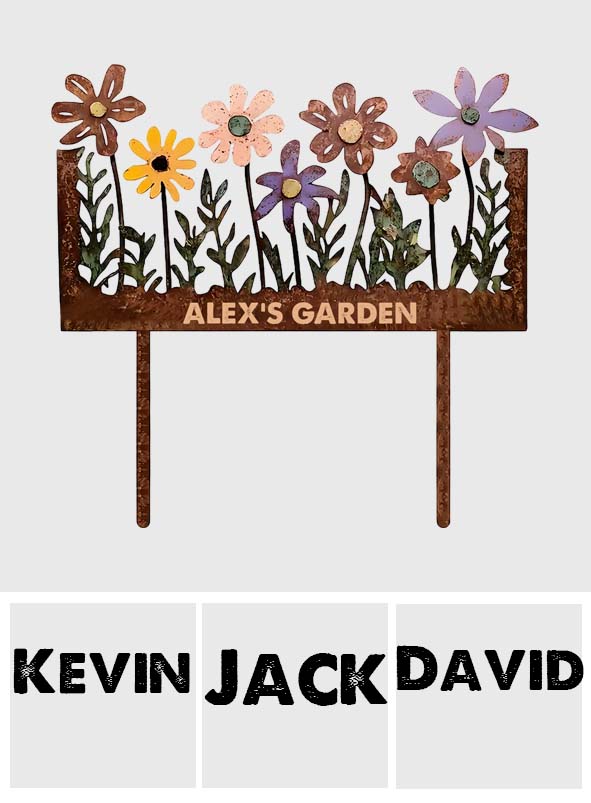 My Garden - Personalized Gardening Acrylic Garden Sign/ Acrylic Plaque Sign