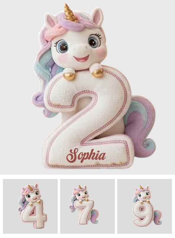 Birthday Gift For Children - Personalized Kid Shaped Pillow