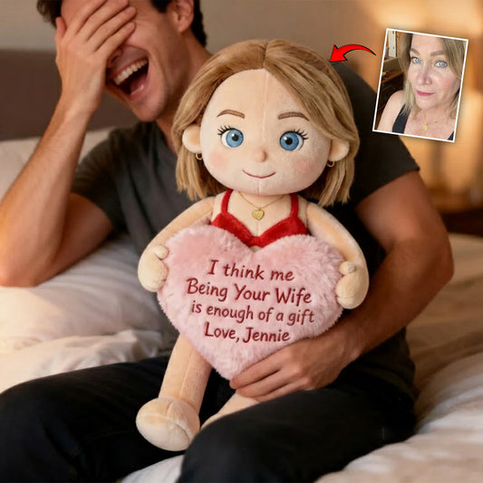 Individuell gestaltbares Kissen in Form eines Paares aus Kunstfell – nach Foto.