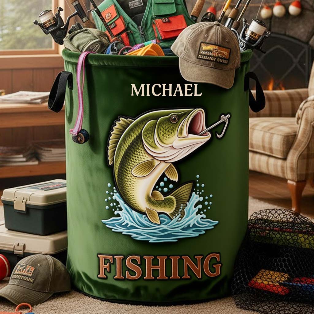 Perfect Gift For Fishing Lovers - Personalized Fishing Storage Basket