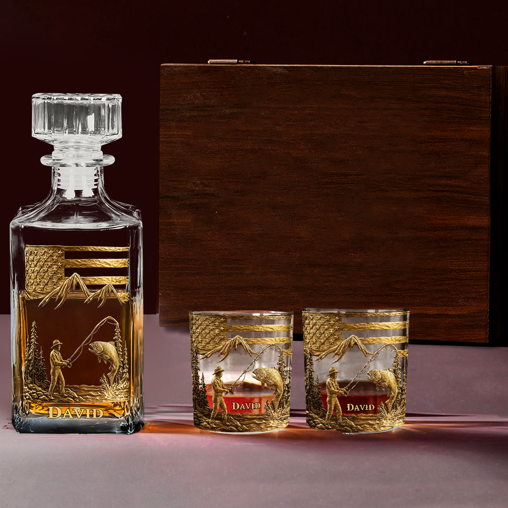 Angeln fürs Leben – personalisiertes Whiskyglas für Angler