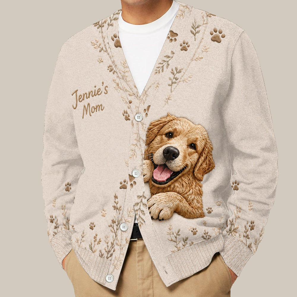 Blumiger Blick Pet - Personalisierter Hundekardigan