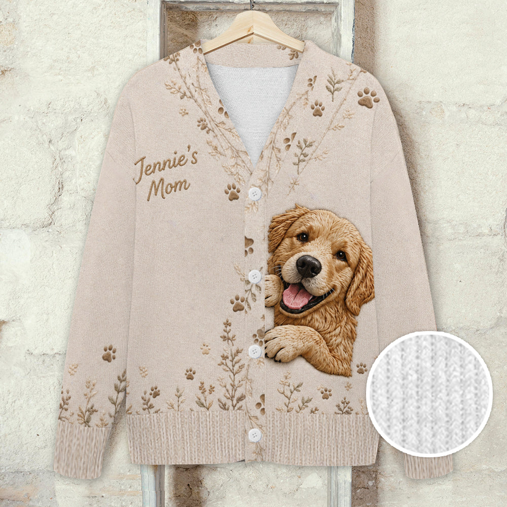 Blumiger Blick Pet - Personalisierter Hundekardigan