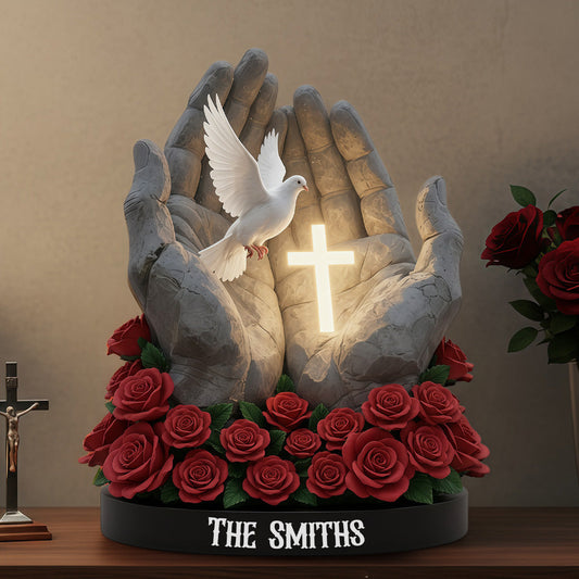 Ewiger Glaube – Personalisierte christliche Acrylplakette in individueller Form