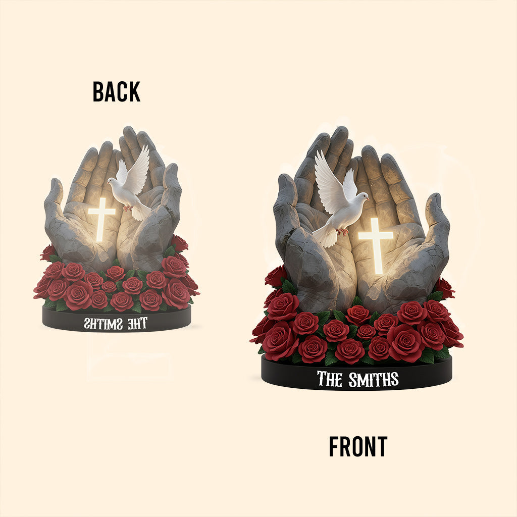 Ewiger Glaube – Personalisierte christliche Acrylplakette in individueller Form