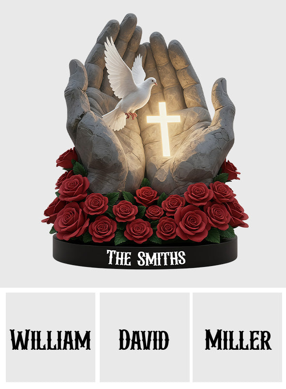 Ewiger Glaube – Personalisierte christliche Acrylplakette in individueller Form