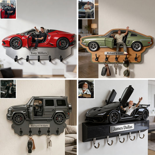 Best Ride - Personalisierter Aufhängeregal für Auto-Liebhaber