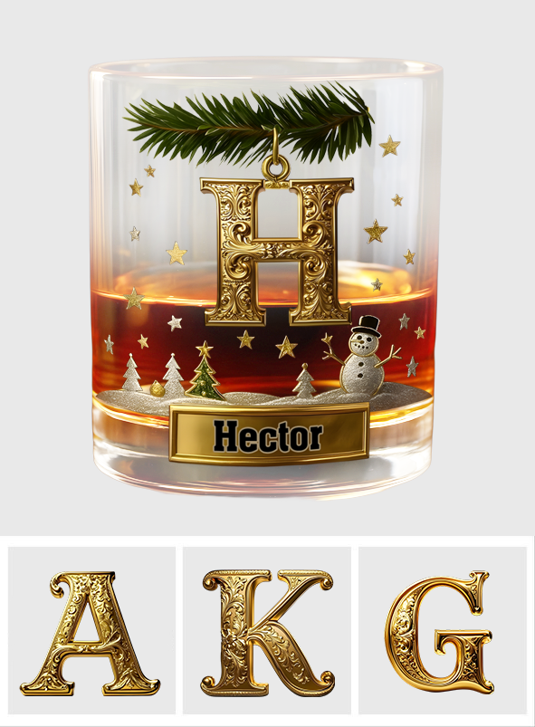 Frohe Weihnachten! – Personalisiertes Whiskyglas für die Familie