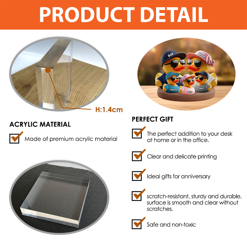 Funny Family - Personalized Family Custom Shaped Acrylic Plaque