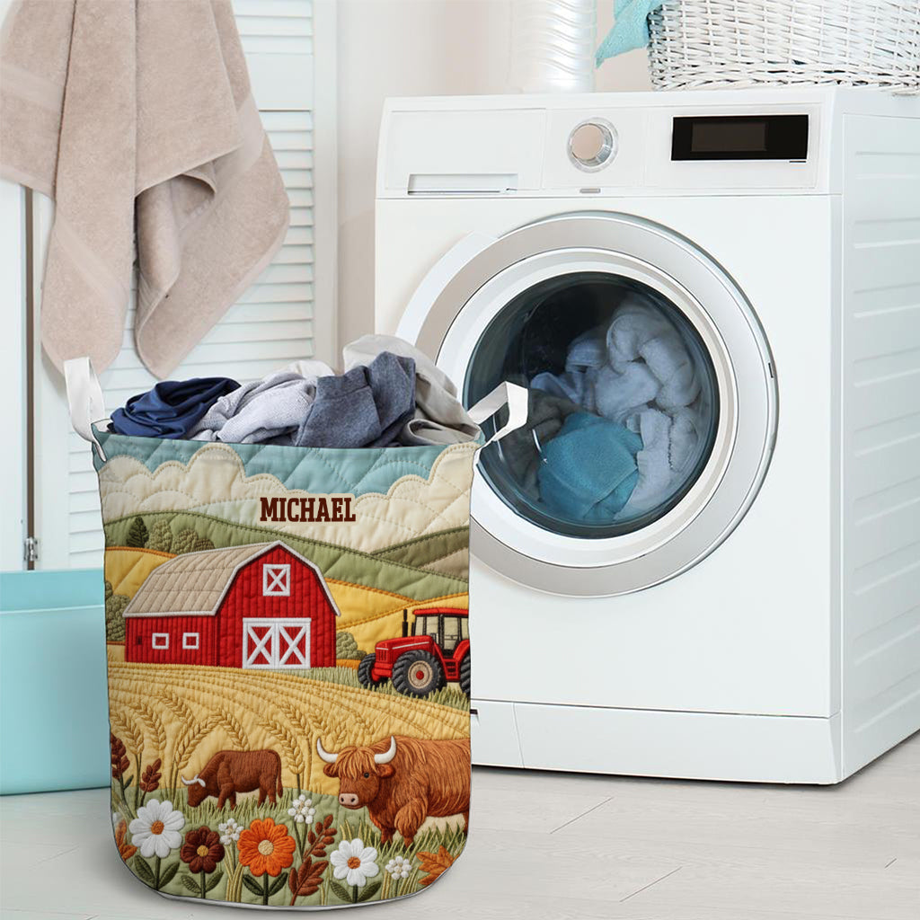 Landleben – Personalisierter Aufbewahrungskorb für Landwirte