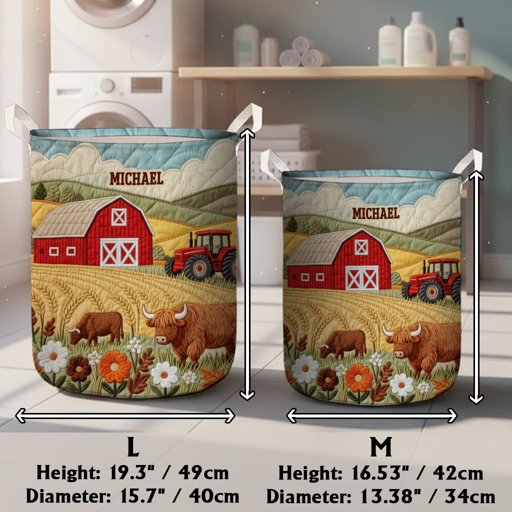 Landleben – Personalisierter Aufbewahrungskorb für Landwirte