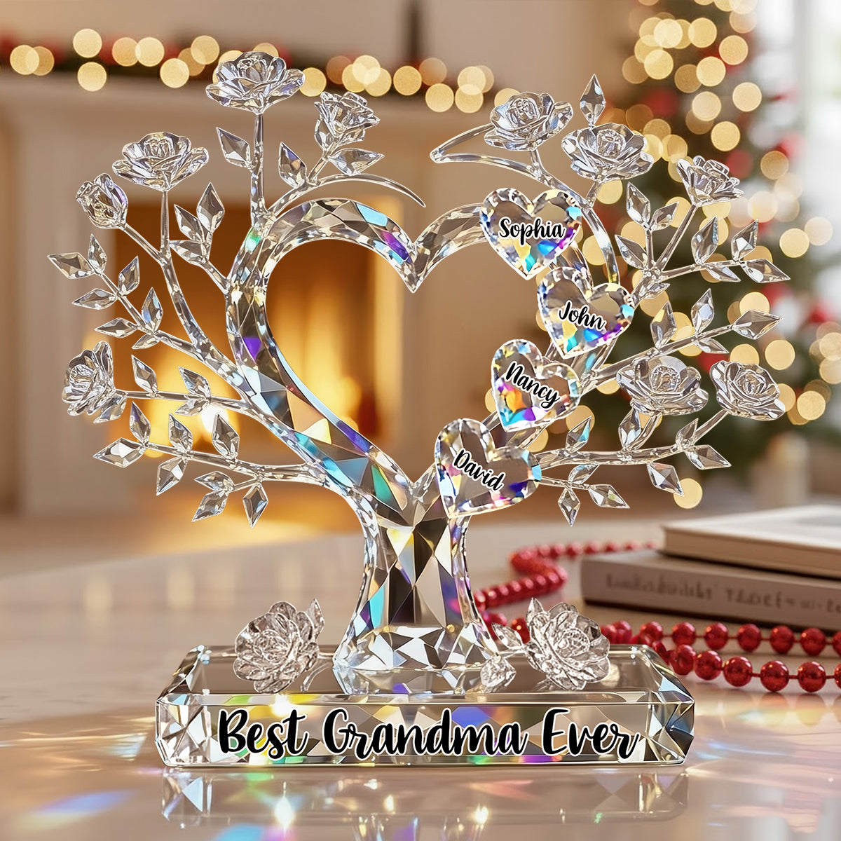 Das beste Weihnachtsgeschenk für Mama, Oma,... - Personalisierte Acrylplakette in individueller Form für Mutter