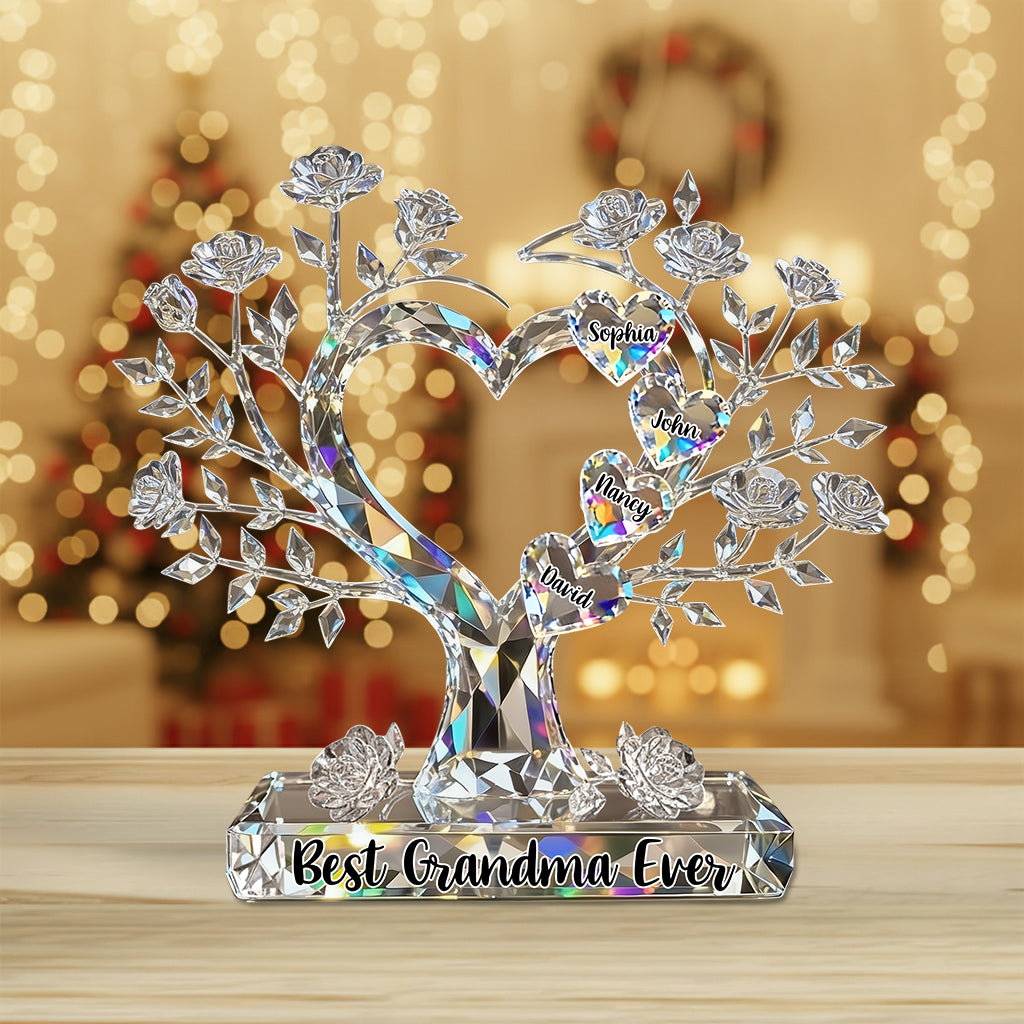 Das beste Weihnachtsgeschenk für Mama, Oma,... - Personalisierte Acrylplakette in individueller Form für Mutter