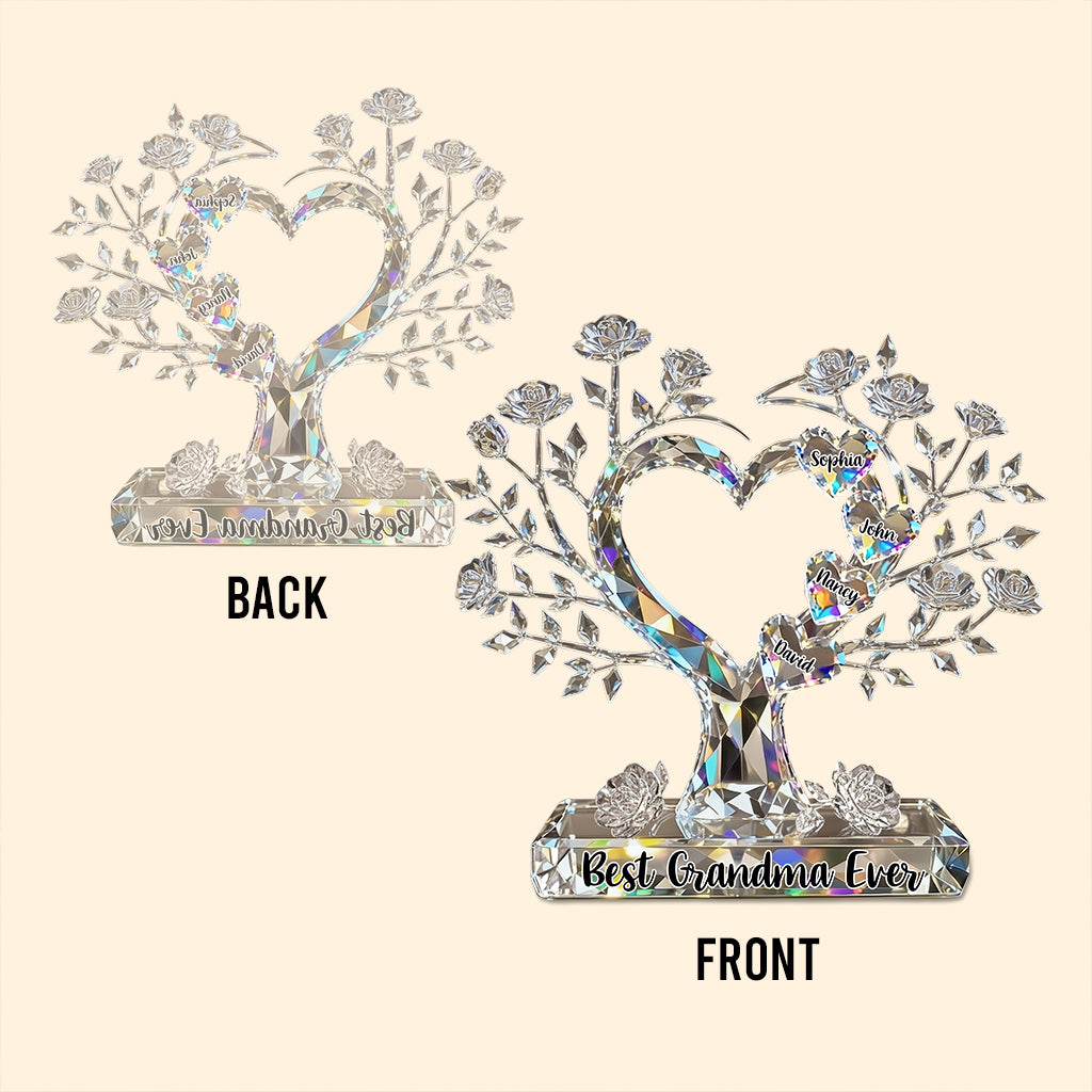 Das beste Weihnachtsgeschenk für Mama, Oma,... - Personalisierte Acrylplakette in individueller Form für Mutter