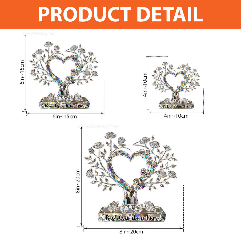 Das beste Weihnachtsgeschenk für Mama, Oma,... - Personalisierte Acrylplakette in individueller Form für Mutter