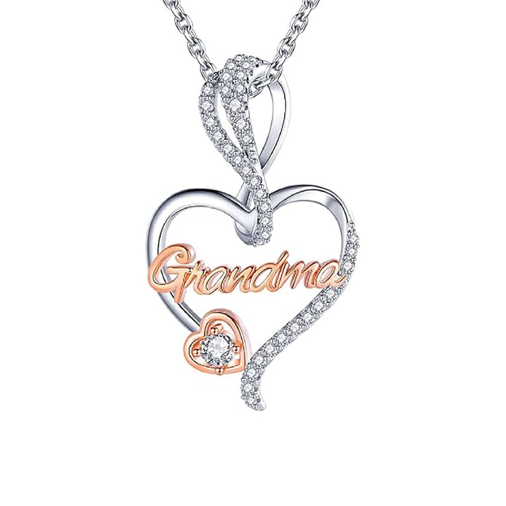 Ich liebe dich bis zum Mond und zurück Herz-Mama-Halskette