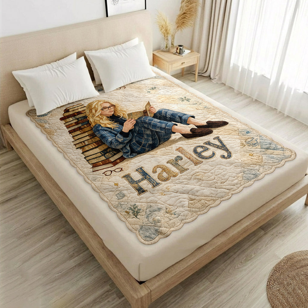 Nur ein Kapitel mehr - Personalisierte Buchförmige Fleece-Decke