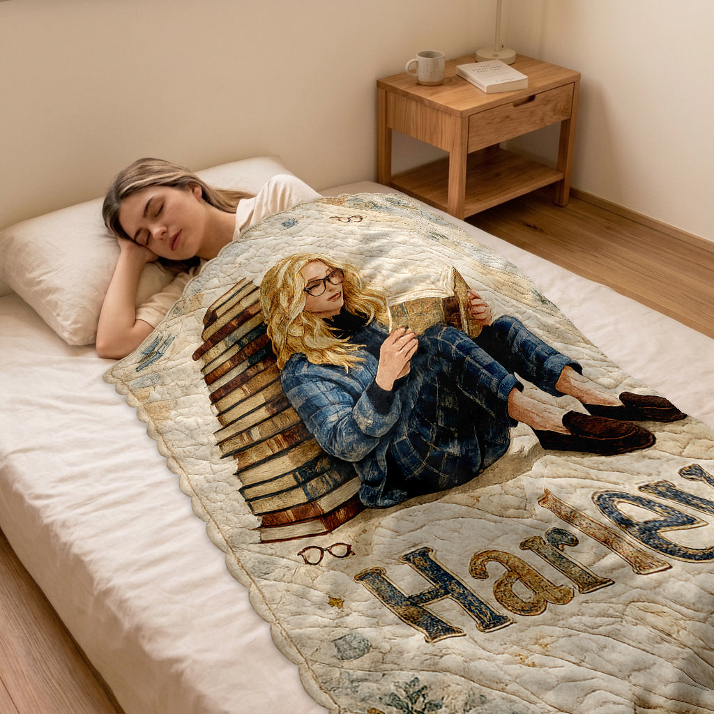 Nur ein Kapitel mehr - Personalisierte Buchförmige Fleece-Decke