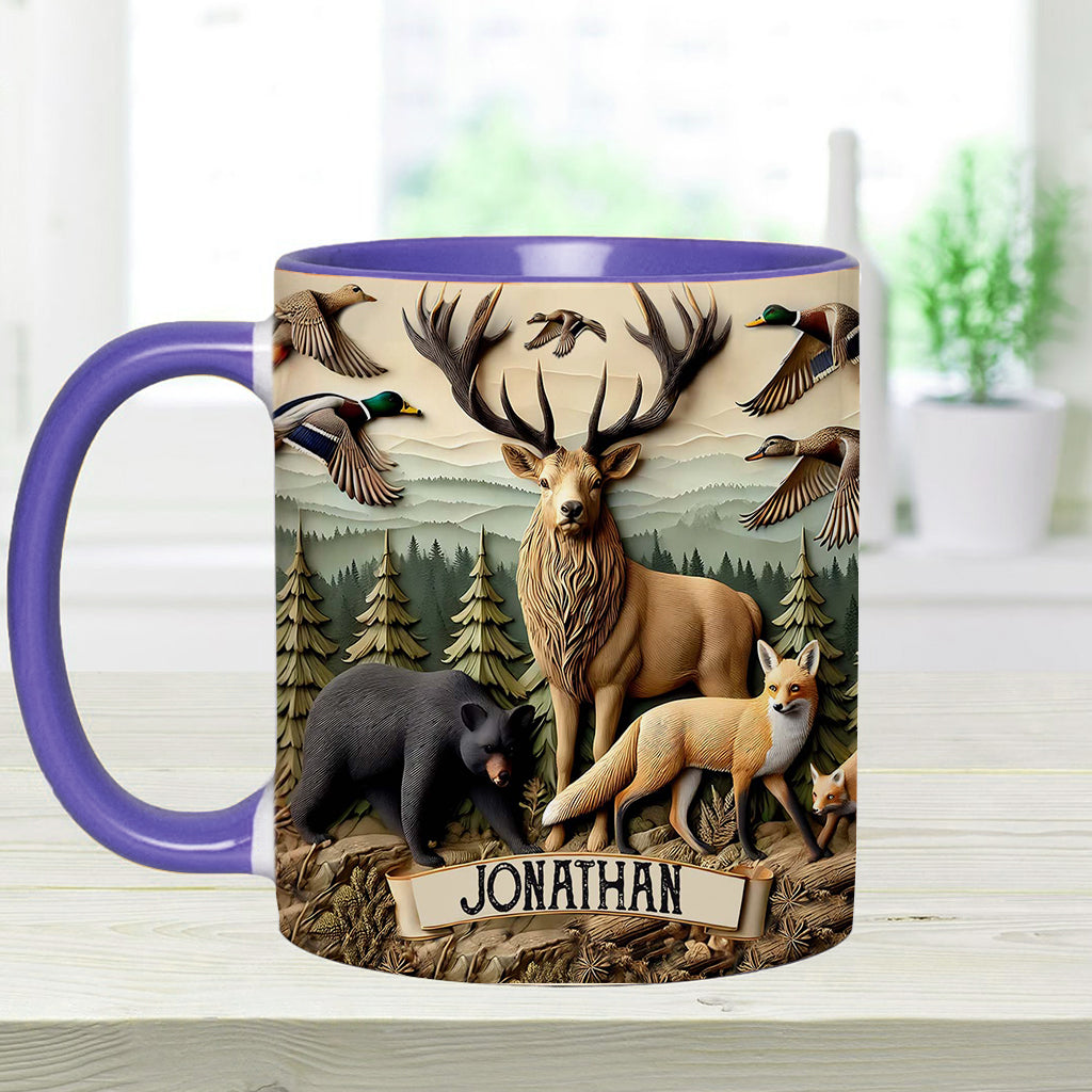 Love Hunting - Personalized Hunting Accent Mug
