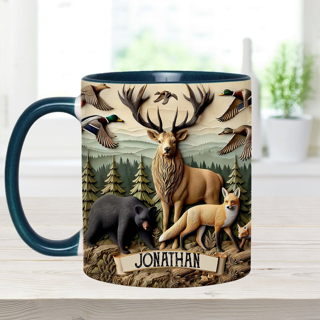 Love Hunting - Personalized Hunting Accent Mug