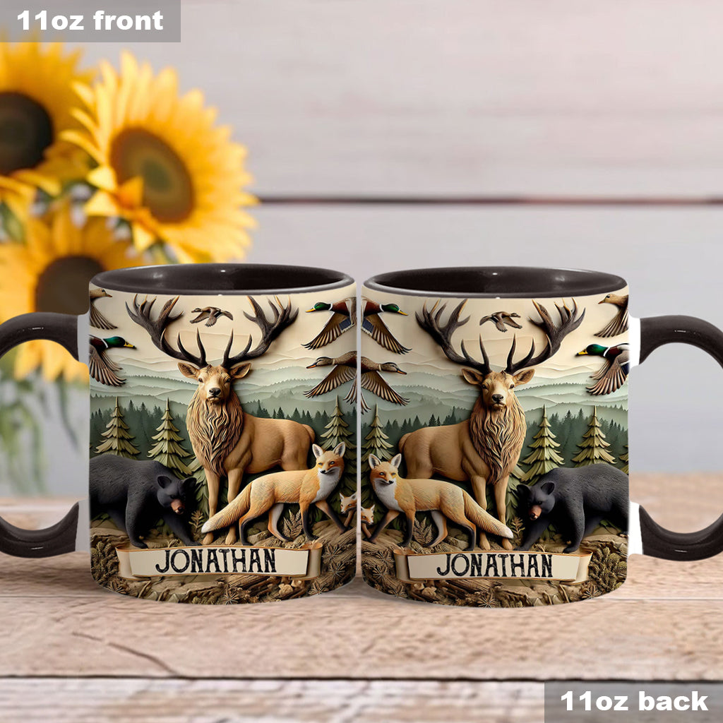Love Hunting - Personalized Hunting Accent Mug