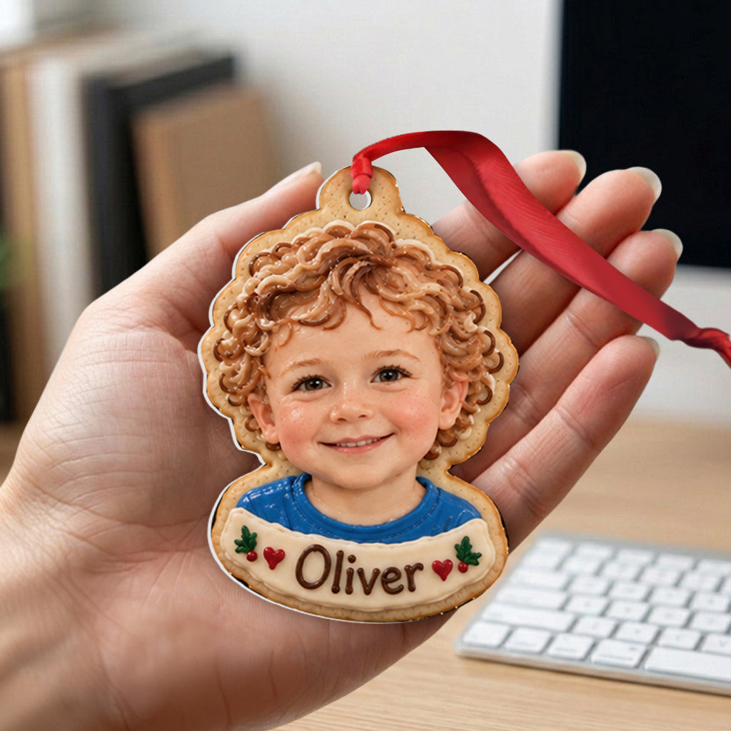 Family Cookies From Any Photo - Personalized Family Premium 3D Ornament