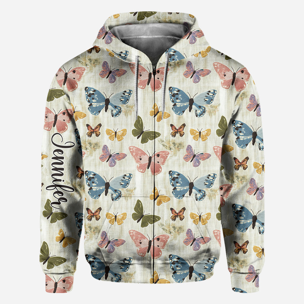 Butterflies Garden - Personalized Butterfly All Over Shirt