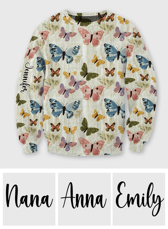 Butterflies Garden - Personalized Butterfly All Over Shirt