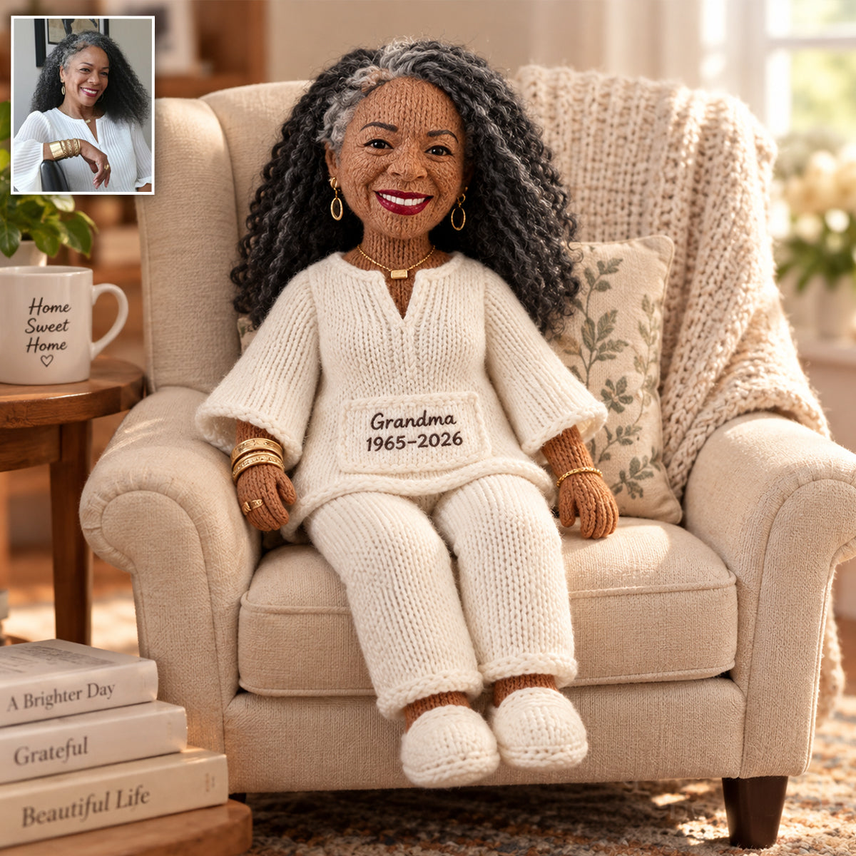 Custom From Any Photo - Personalized Memorial Posable Plush Doll
