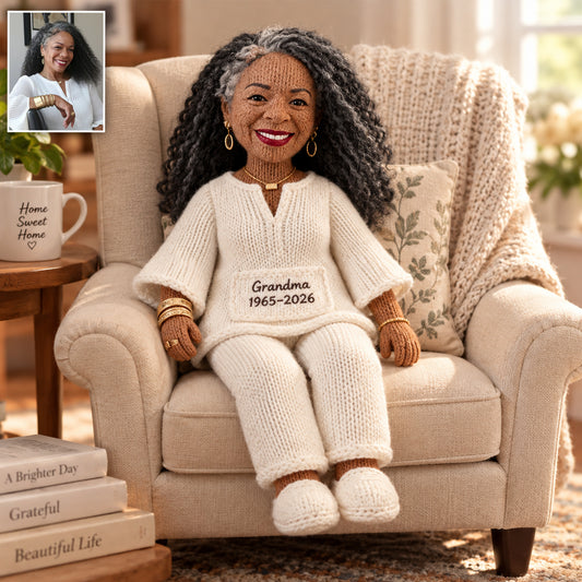 Custom From Any Photo - Personalized Memorial Posable Plush Doll