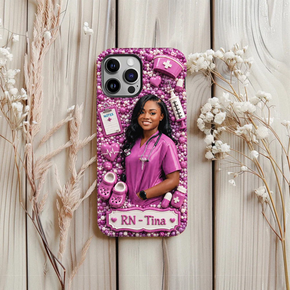 Love Being A Nurse - Personalized Nurse Full Print Phone Case