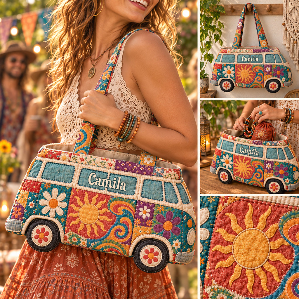 Free Soul - Personalized Hippie Custom Shape Tote Bag