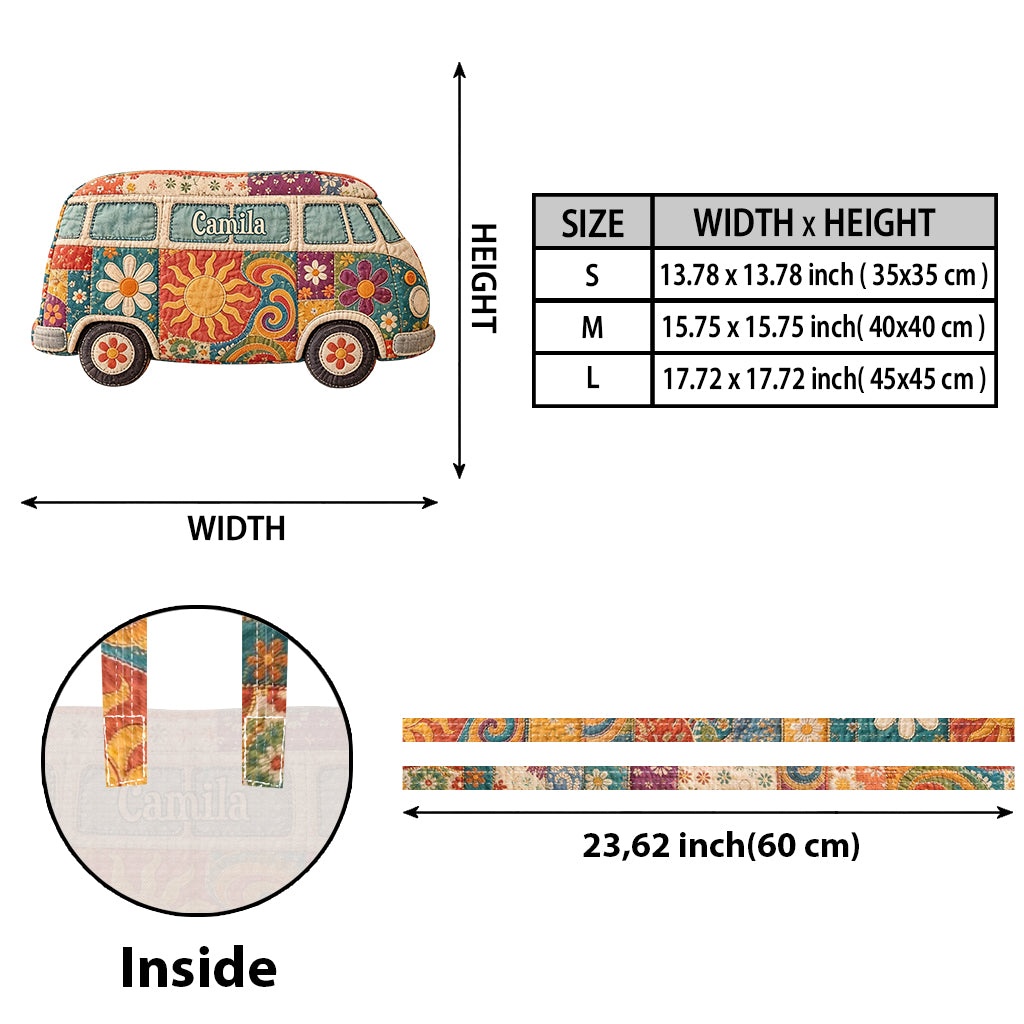 Free Soul - Personalized Hippie Custom Shape Tote Bag