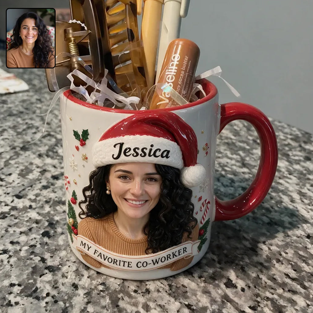 Best Christmas Gift For Co-workers - Personalized Colleague 3D Printed Accent Mug