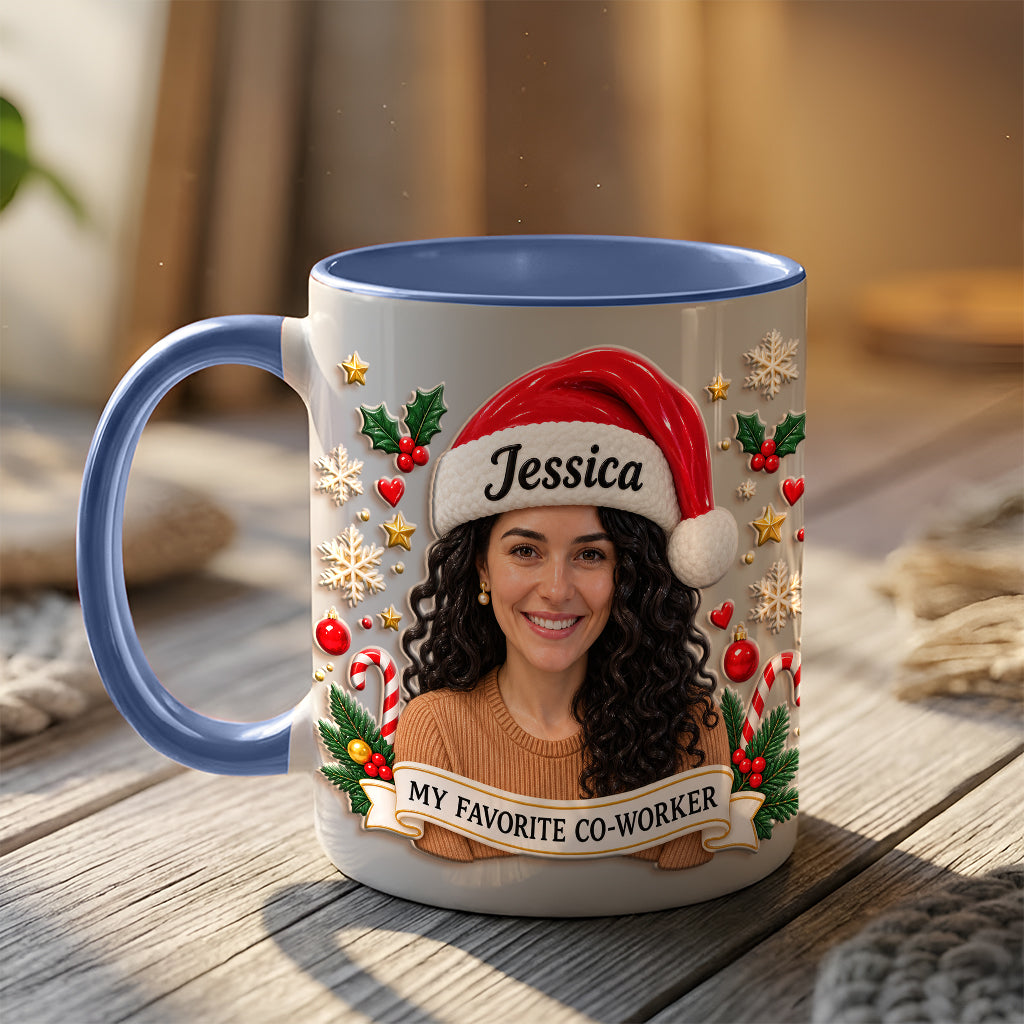 Best Christmas Gift For Co-workers - Personalized Colleague 3D Printed Accent Mug