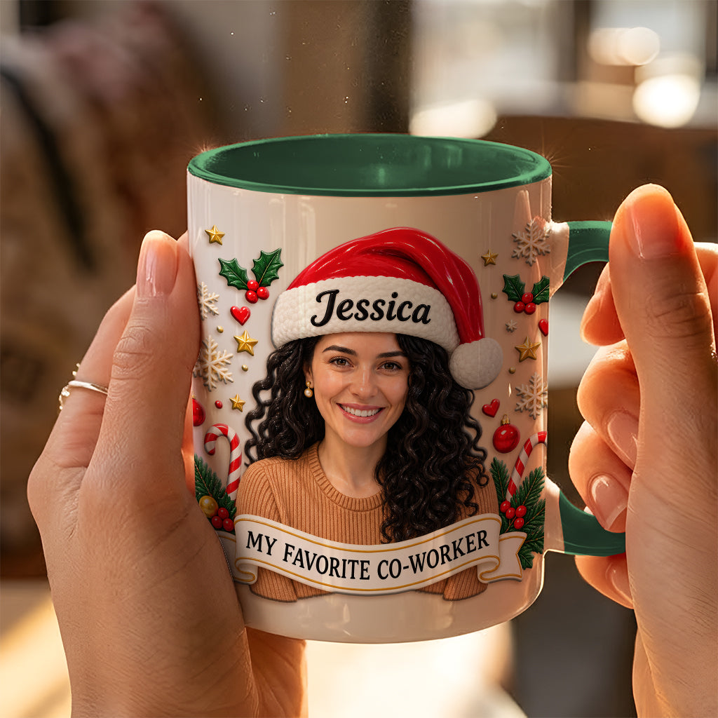 Best Christmas Gift For Co-workers - Personalized Colleague 3D Printed Accent Mug