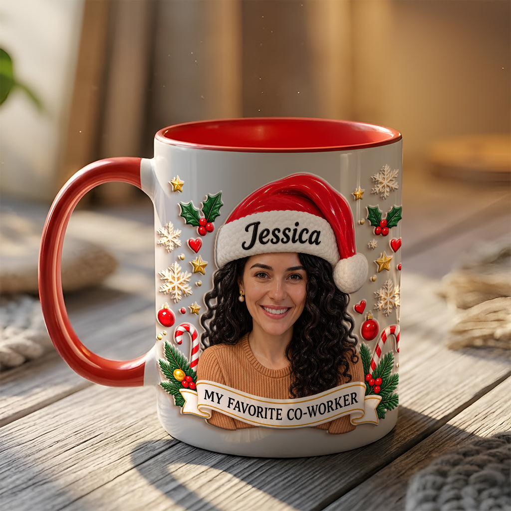 Best Christmas Gift For Co-workers - Personalized Colleague 3D Printed Accent Mug
