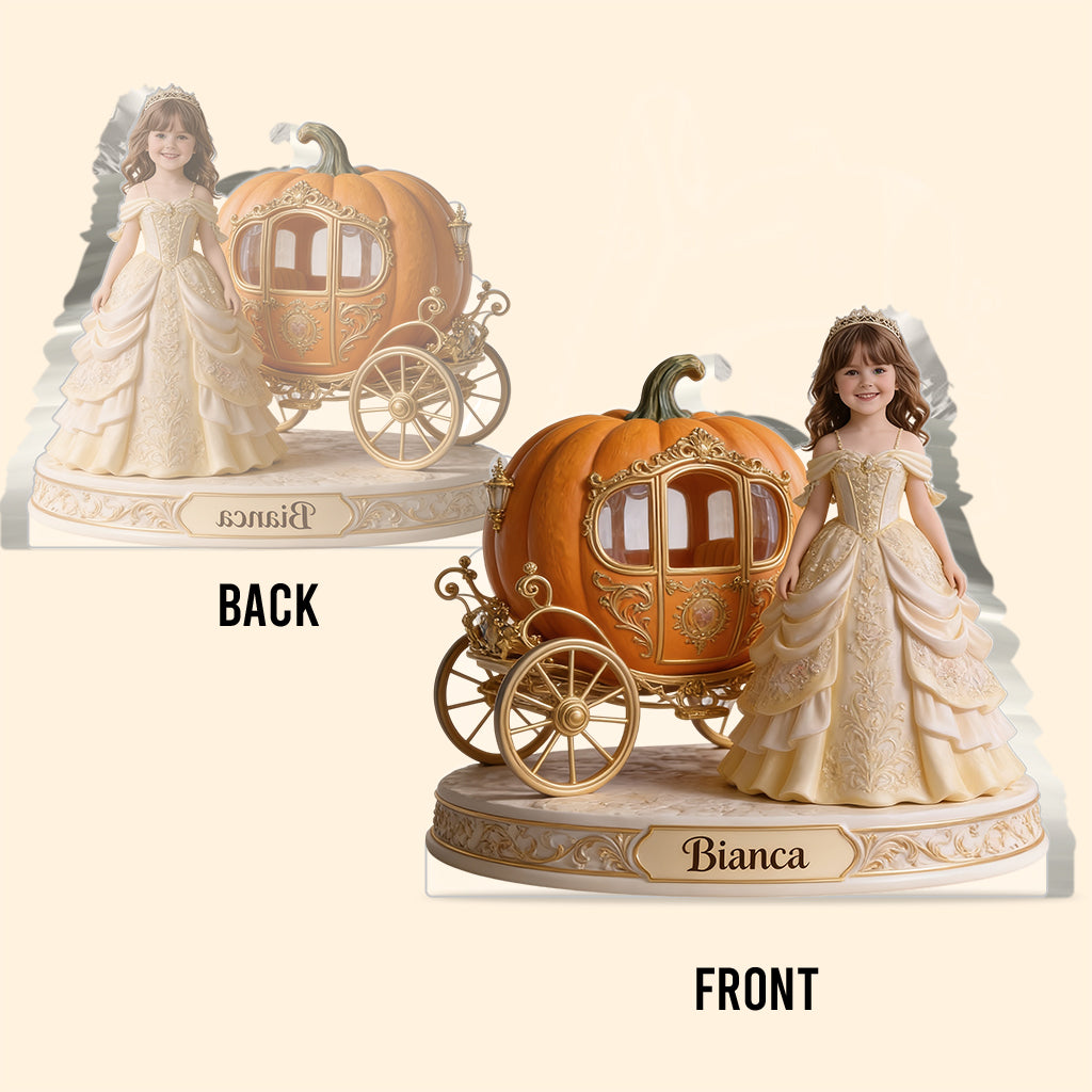 Pumpkin Carriage - Personalized Kid Custom Shaped Acrylic Plaque