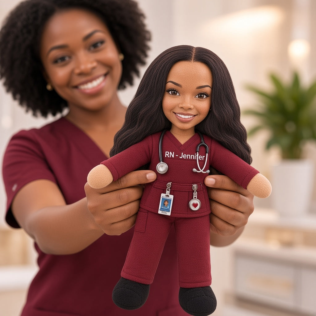 Nurse Funny Relax Gift - Personalized Nurse Tumbler With Handle & Posable Doll