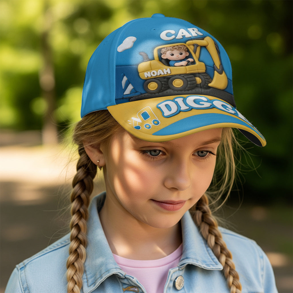 Excavator Cute Children's Gift - Personalized Kid Classic Cap