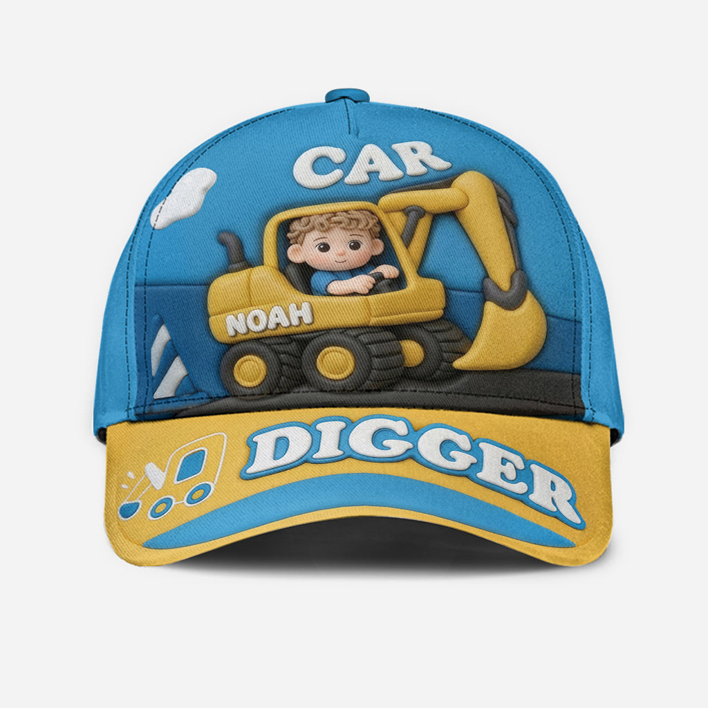 Excavator Cute Children's Gift - Personalized Kid Classic Cap